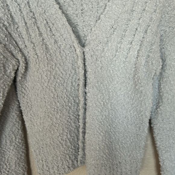 Girls silver cardigan size medium 7/8). - Picture 3 of 5